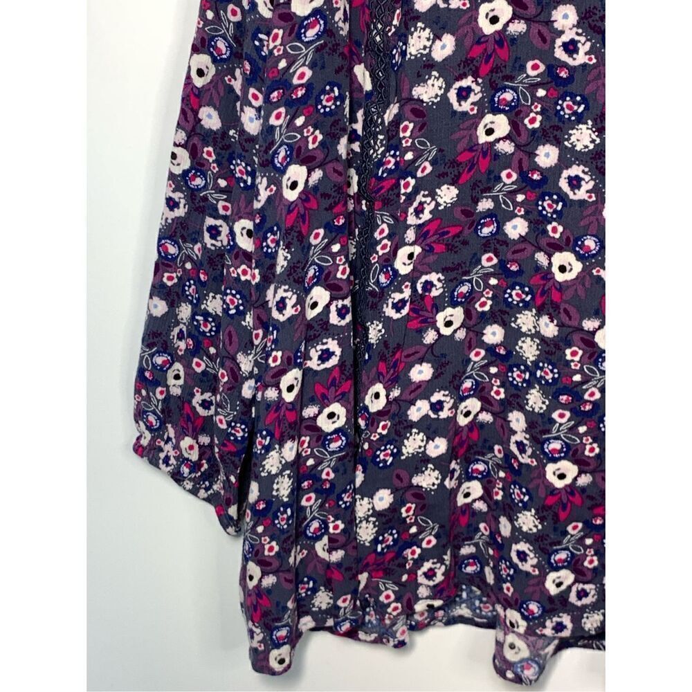 Lane Bryant Women's Floral Boho Long Sleeve Peasant Blouse Top Size 18/20 - Picture 2 of 9